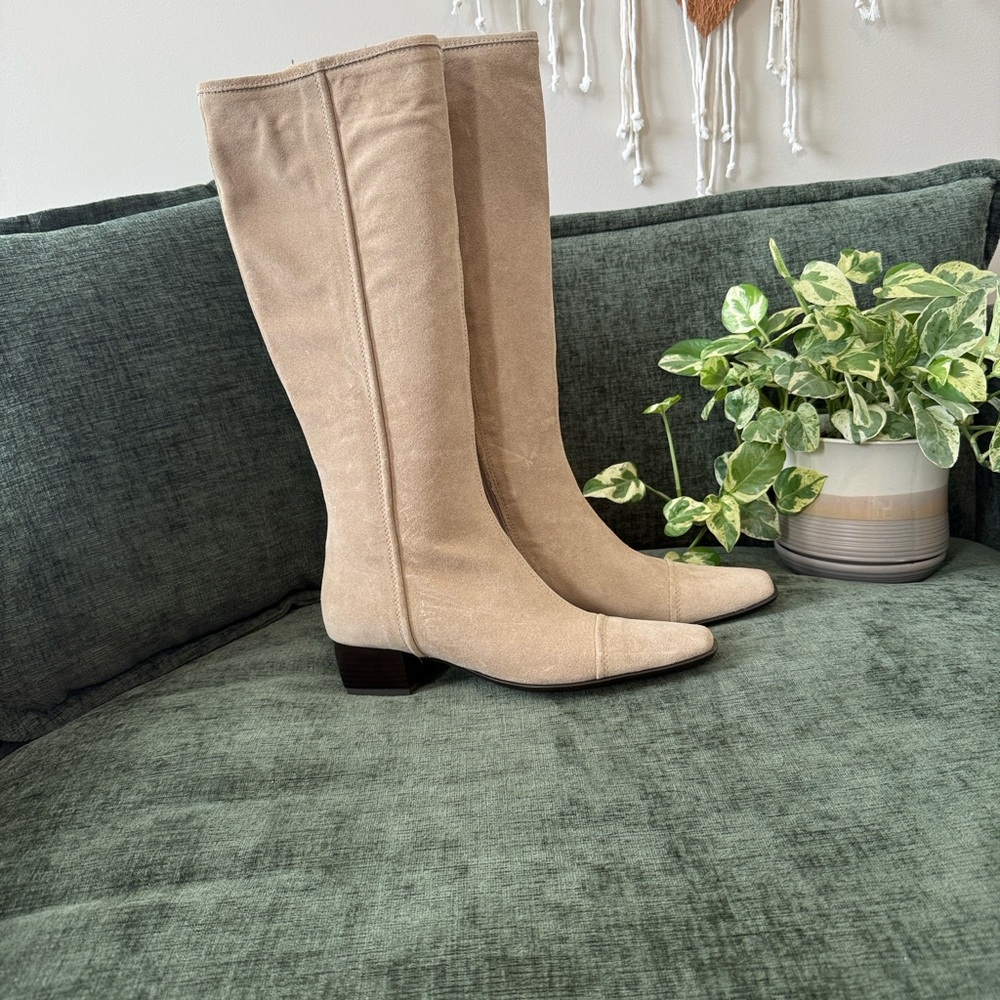 Sesto Meucci Beige Heeled Boots